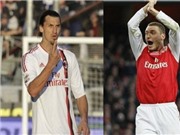 Bóng đá anh, ngoại hạng anh, lịch thi đấu euro 2012, Những cuộc chiến tay đôi trong trận đánh Milan – Arsenal
